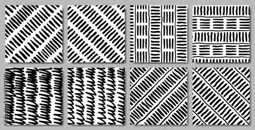 Wallpaper Mural Hand drawn abstract seamless pattern Torontodigital.ca