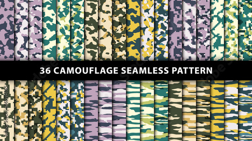 Military and army camouflage seamless pattern