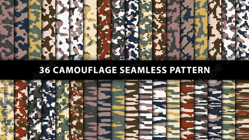 Military and army camouflage seamless pattern