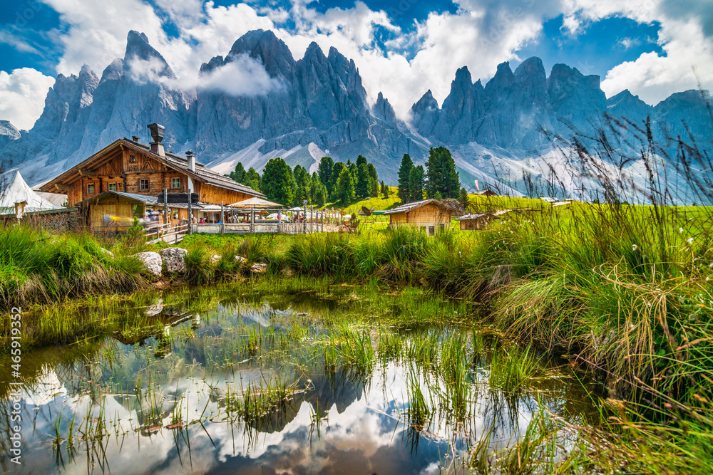 Fototapeta premium Funes Dolomites. The Odle. Dream mountains