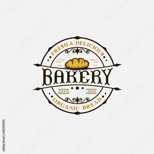 Bakery logo template Premium Vector