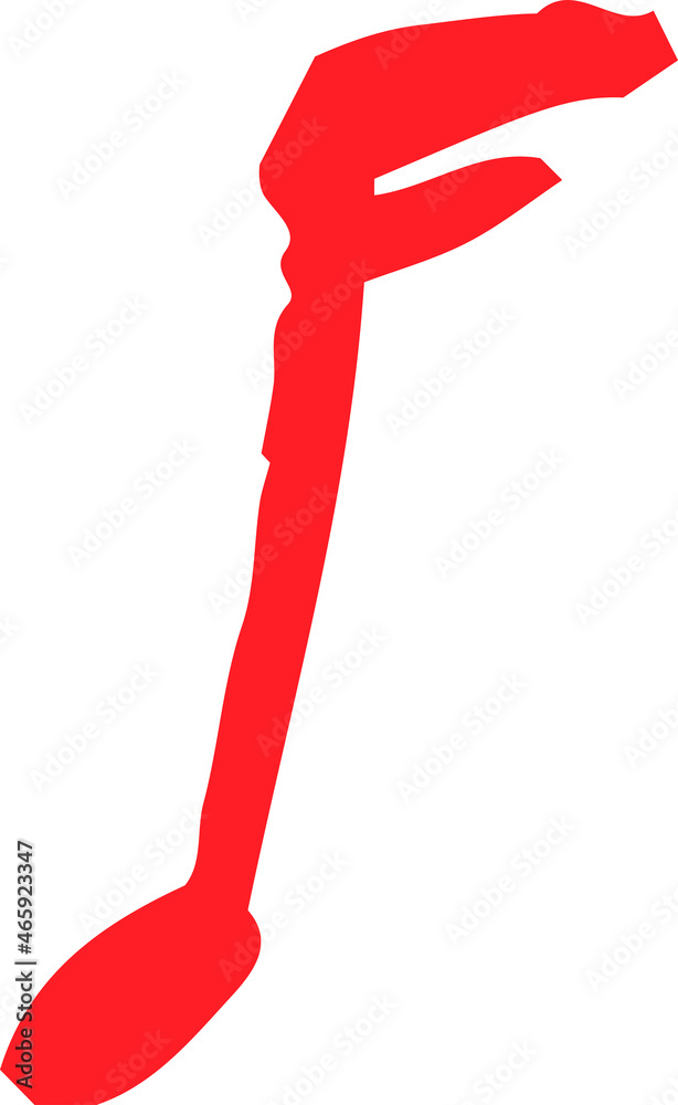 子供が描いた音符記号の落書き 