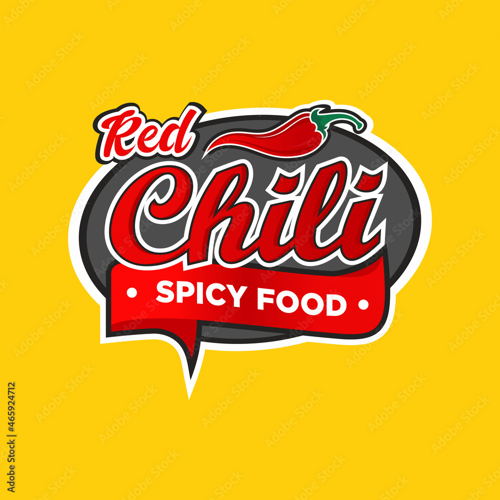 Spicy chili pepper logo Vector