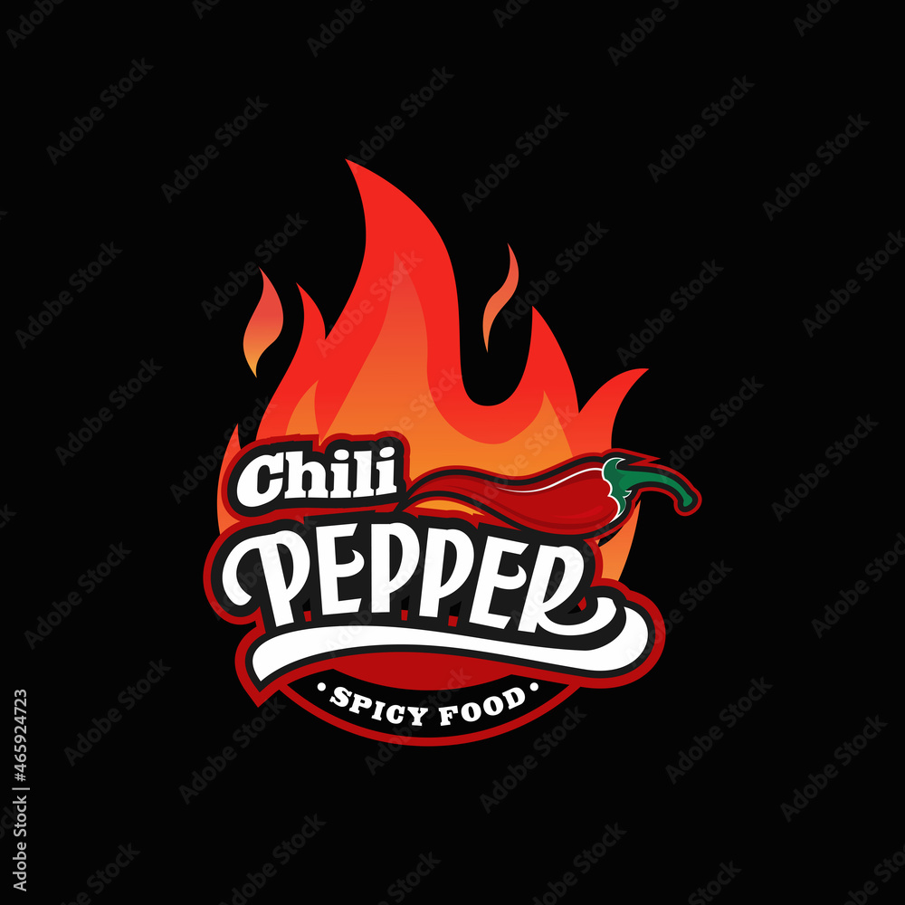 Spicy chili pepper logo Vector Spicy chili pepper logo Vector
