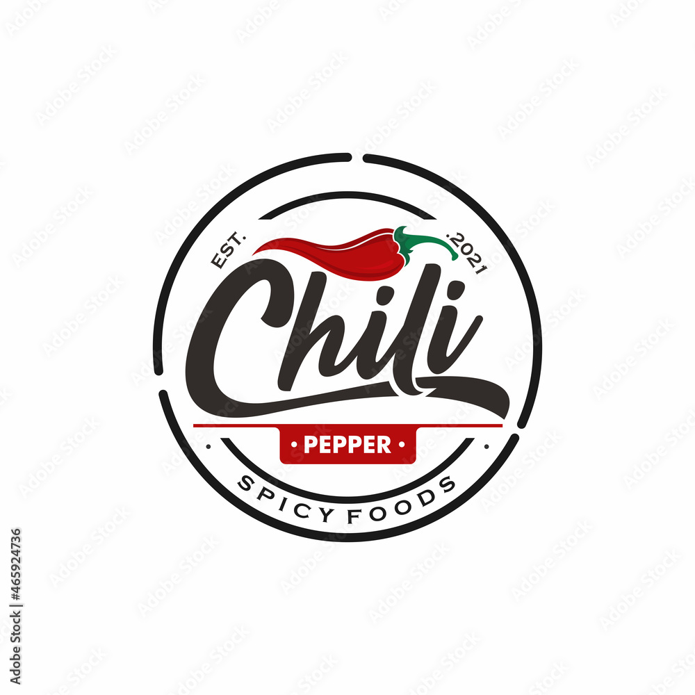 Spicy chili pepper logo Vector Spicy chili pepper logo Vector