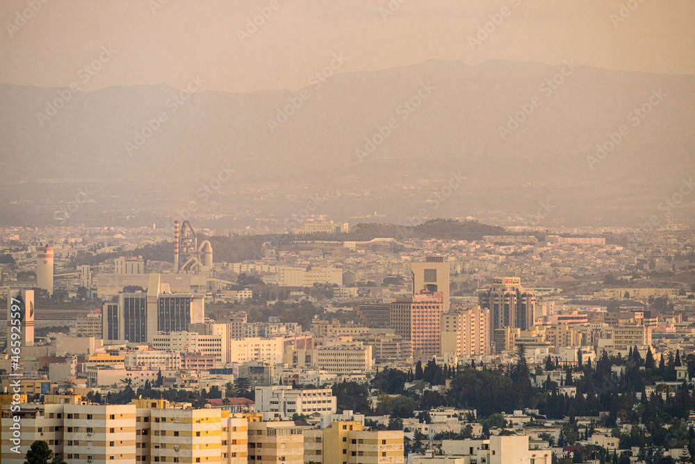 View of Tunis from the mountain -- Tunisia 