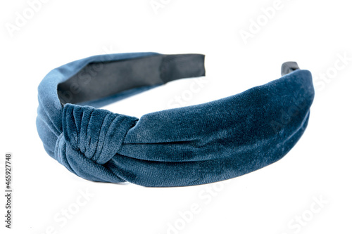 Foto Velvet headband knot design isolated on white background