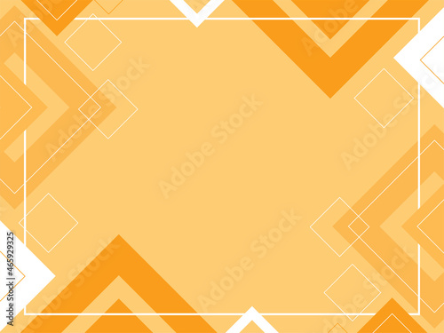 Abstract geometric orange background made from squares and triangles, shape pattern, template with copy space, modern layout, vector 