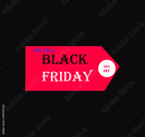 black Friday sale banner, promotion banner, black Friday sale discount  vector.