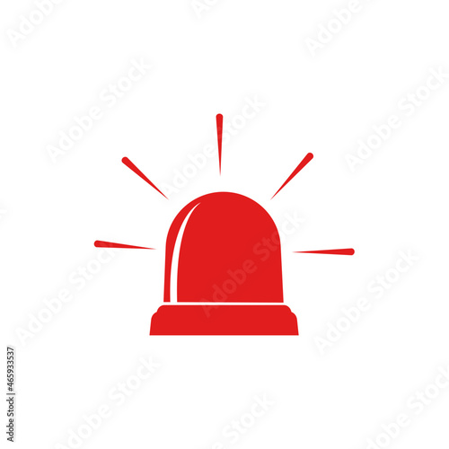 Siren Icon isolated on white background. Alarm symbol for your web site design