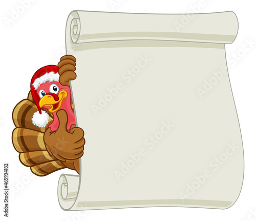 Turkey Santa Hat Christmas ...