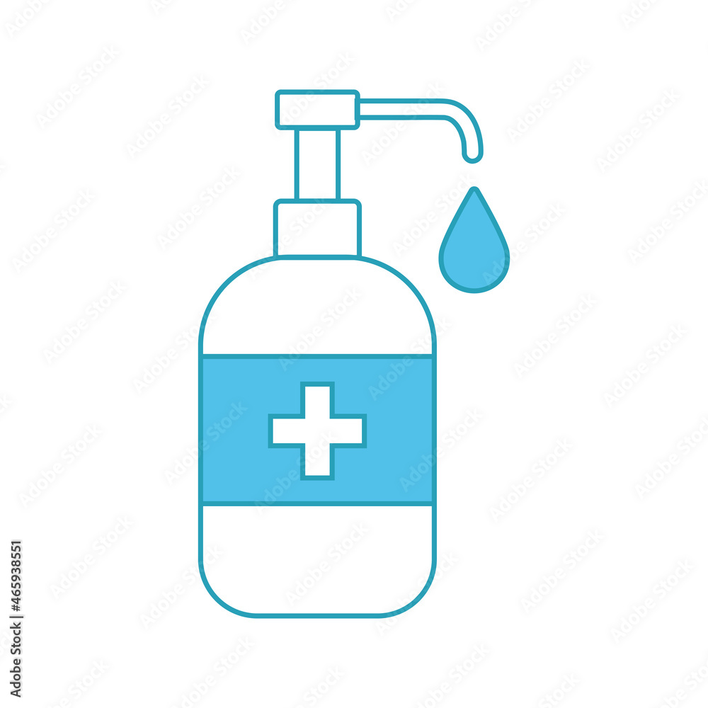 Disinfection. Sanitizer bottle, washing gel. Virus related icons. Editable stroke. Coronavirus Prevention. illustration Disinfection. Sanitizer bottle, washing gel. Virus related icons. Editable stroke. Coronavirus Prevention. illustration
