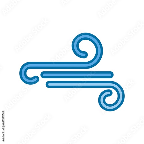 Air Filled Blue Vector Icon Design