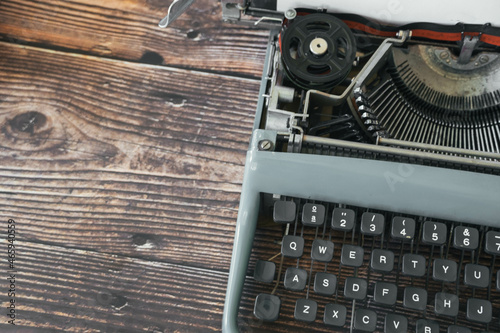 vintage typewriter on table