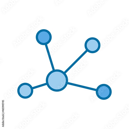 Bond Filled Blue Vector Icon Design