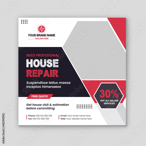 Home Repair Social Media Template