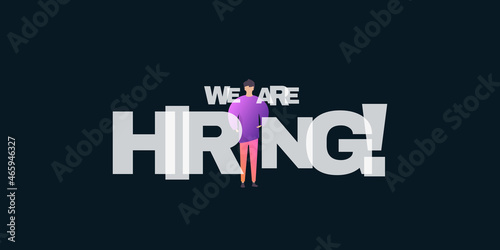 We are hiring concept illustration