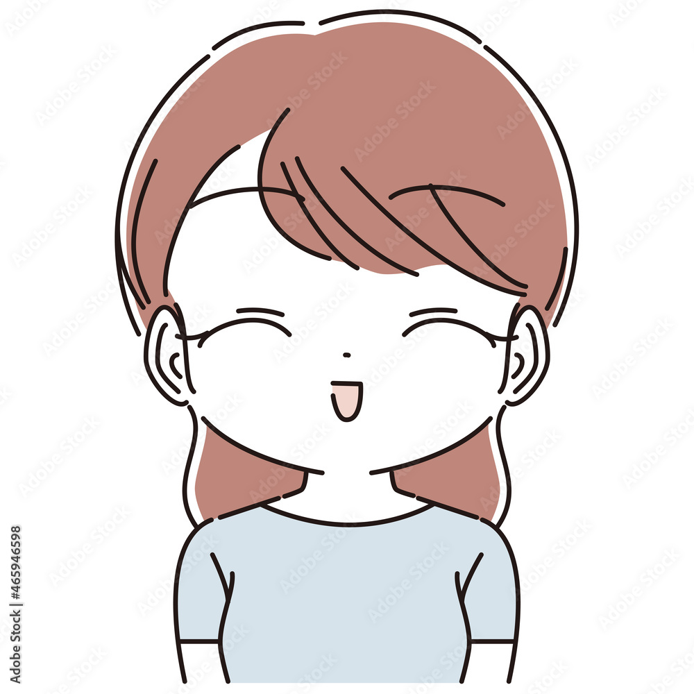 笑顔の女性 上半身アップ 笑顔の女性 上半身アップ