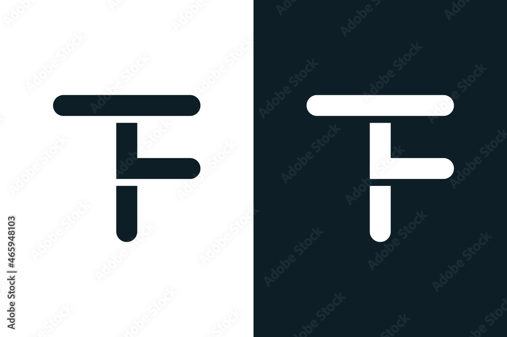 Minimalist abstract letter TF logo vector in eps-10. This logo icon incorporate with two abstract shape in the creative process. Minimalist abstract letter TF logo vector in eps-10. This logo icon incorporate with two abstract shape in the creative process.