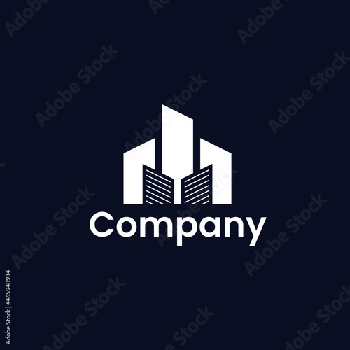 Modern Building Construction Logo Design Vector Icons.