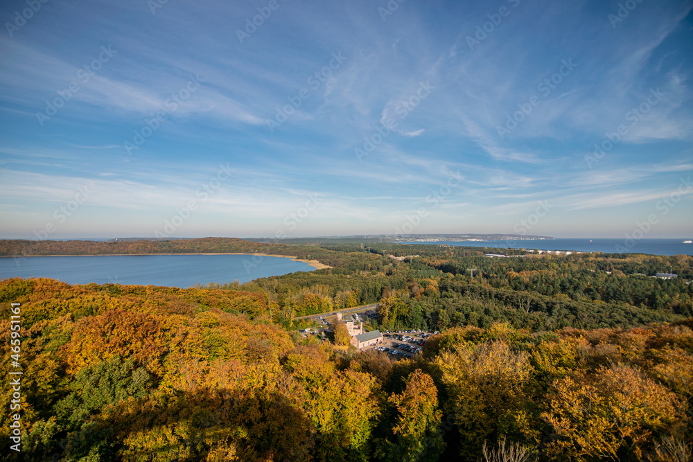 Ausblick vom Baumwipfelpfad auf Rügen