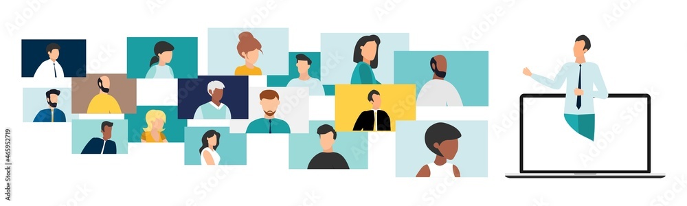 happy birthday quarantine, online party. Vector illustration. happy birthday quarantine, online party. Vector illustration.