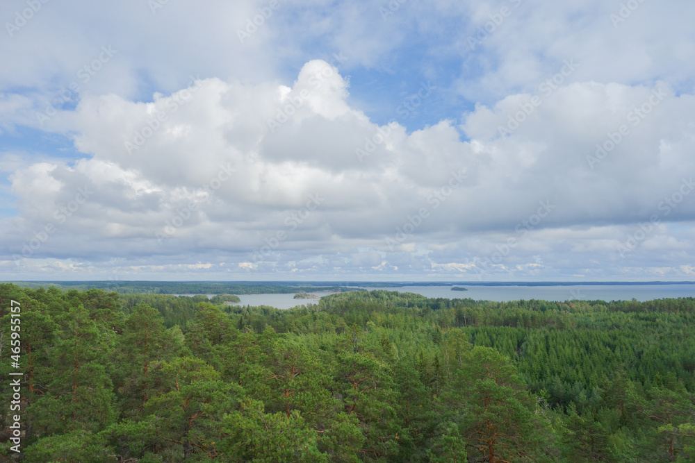 Archipelago view from a hill