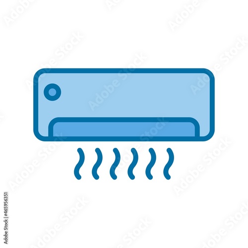 Air ConditionEr Filled Blue Vector Icon Design