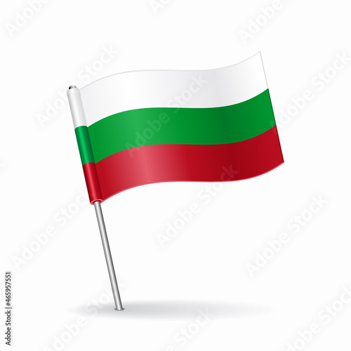 Free Download Bulgarian flag map pointer layout. Vector illustration. - GFXLoad