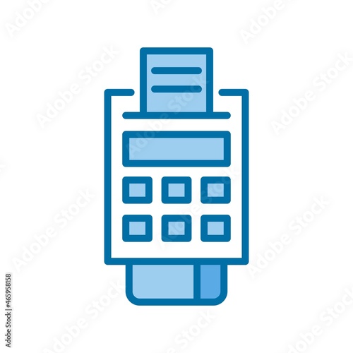 Payment Filled Blue Vector Icon Design