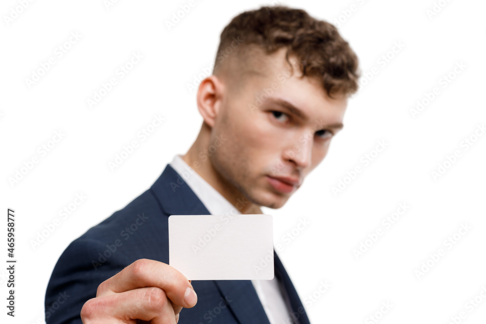 Young businessman is showing the word. Your text here Young businessman is showing the word. Your text here