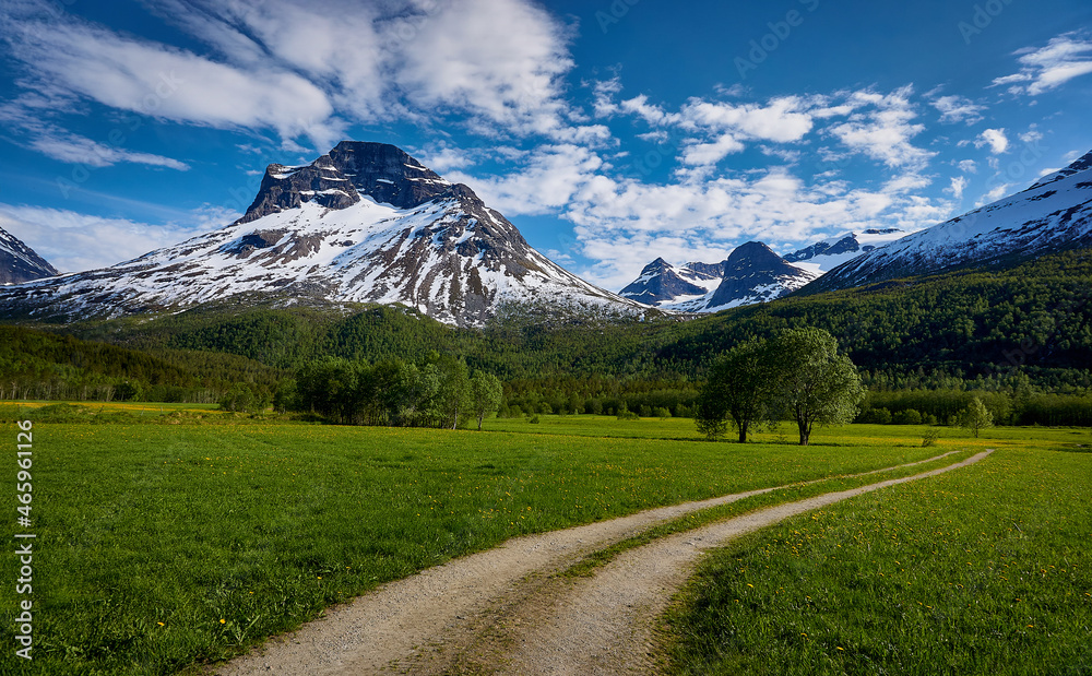 View of the Innerdalen valley, Norway