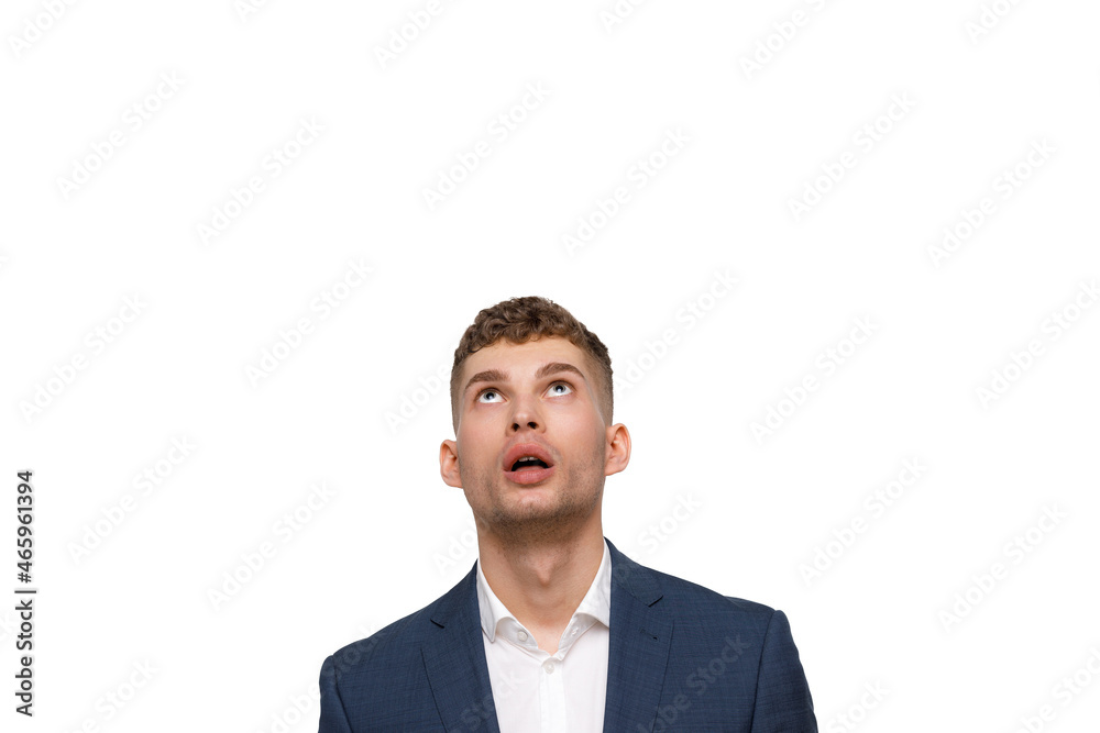 Young businessman is showing the word. Your text here Young businessman is showing the word. Your text here