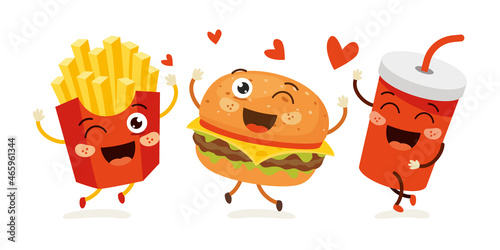 Set Of Various Delicious Foods