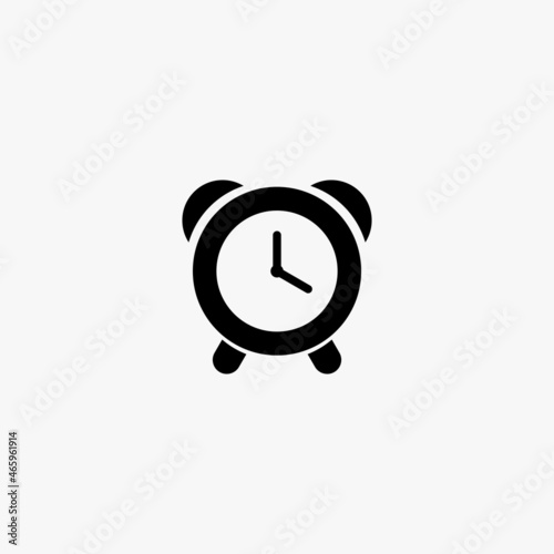 alarm clock icon. alarm clock vector icon on white background