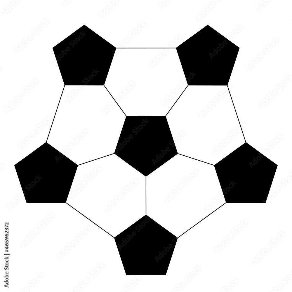 Fototapeta premium soccer ball pattern, vector illustration 