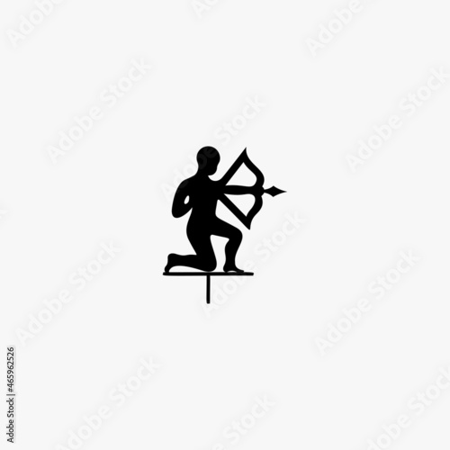 archer icon. archer vector icon on white background