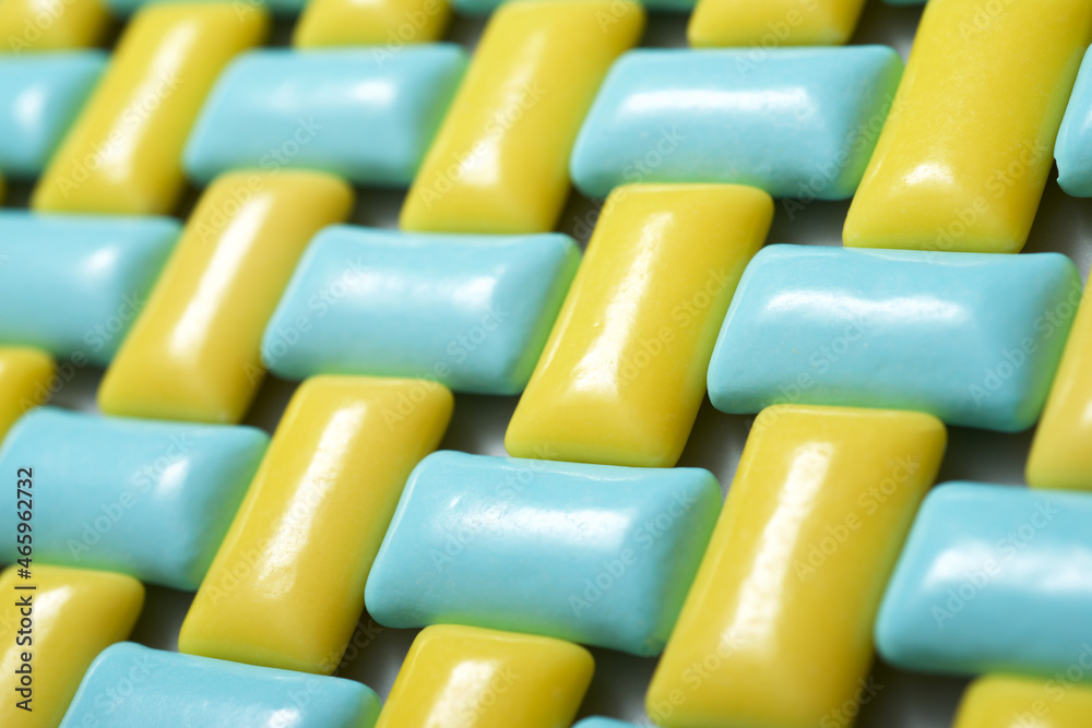 Gums on a table Gums on a table
