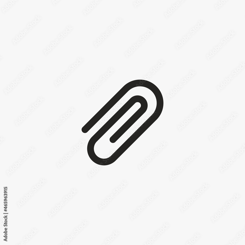 attach icon. attach vector icon on white background attach icon. attach vector icon on white background