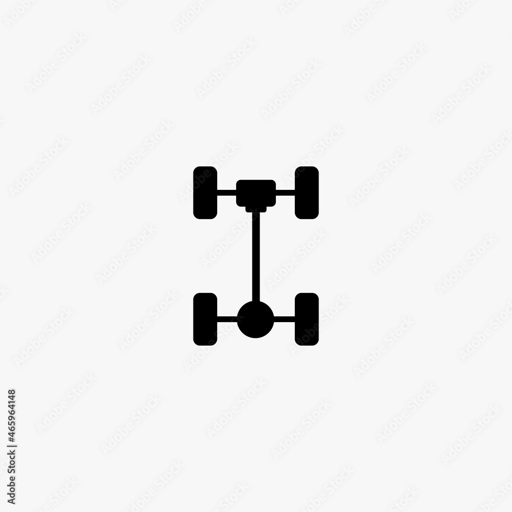 axle icon. axle vector icon on white background axle icon. axle vector icon on white background