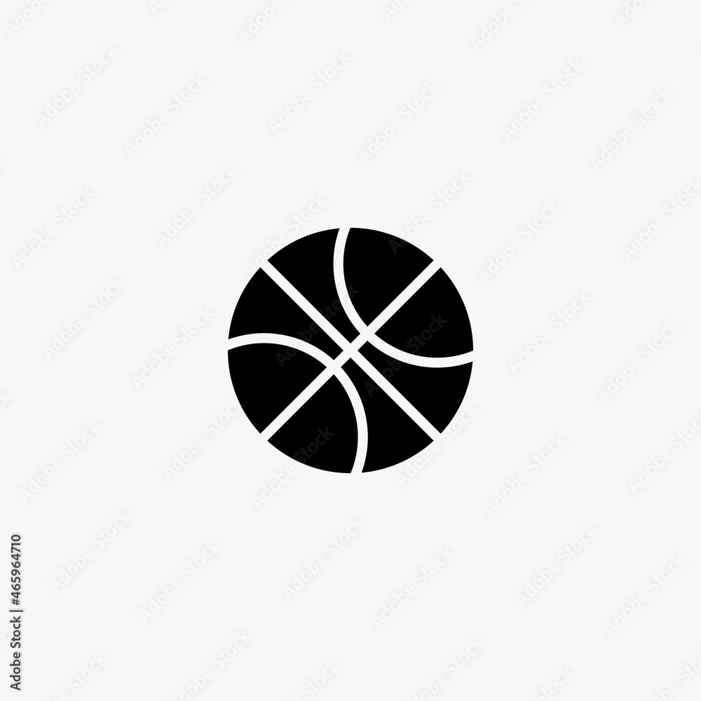 basketball ball icon. basketball ball vector icon on white background