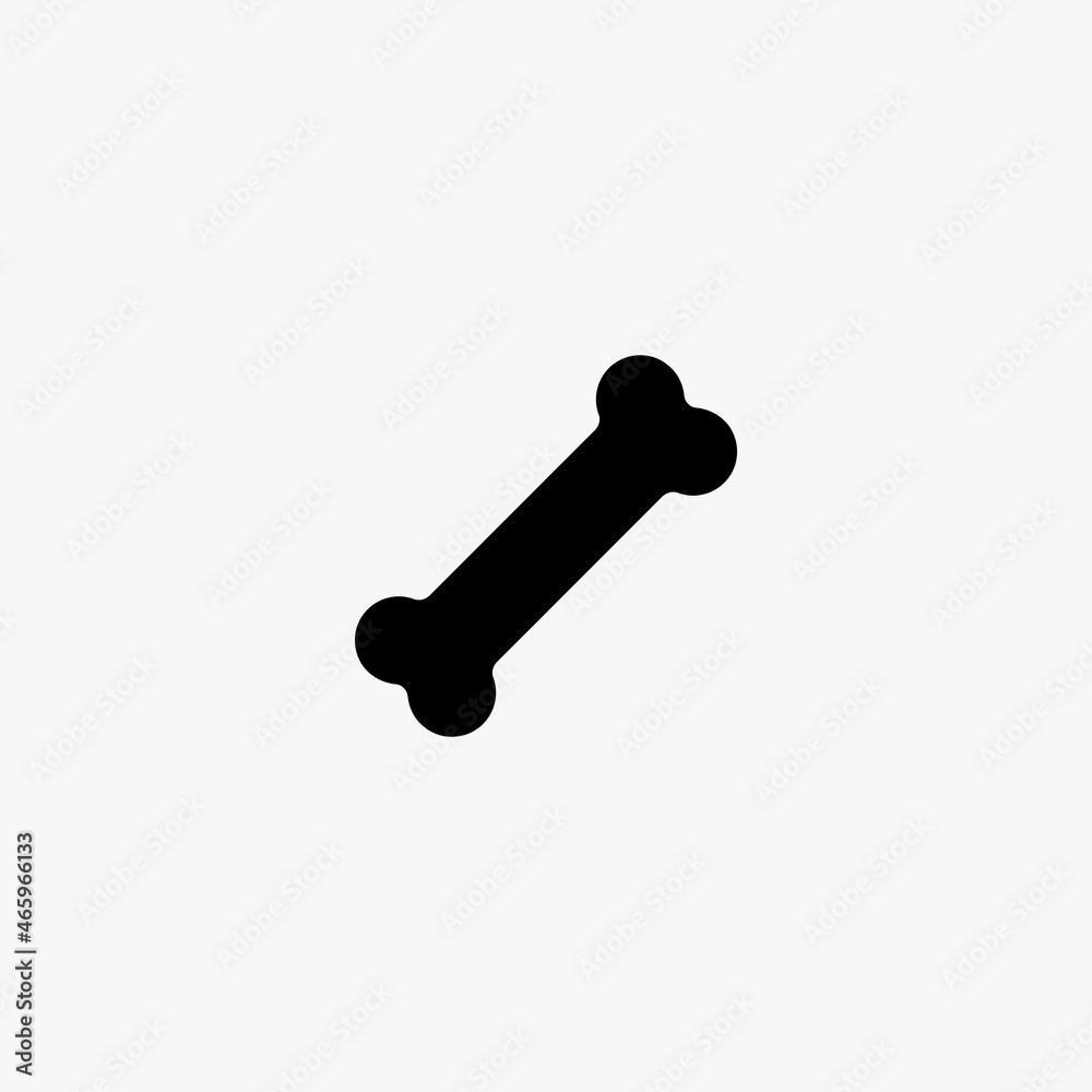 bone icon. bone vector icon on white background