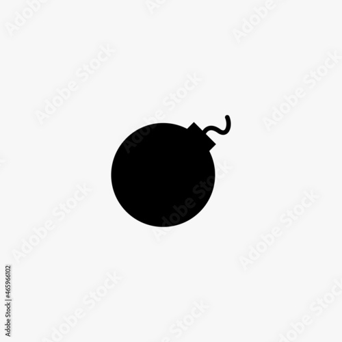 bomb icon. bomb vector icon on white background