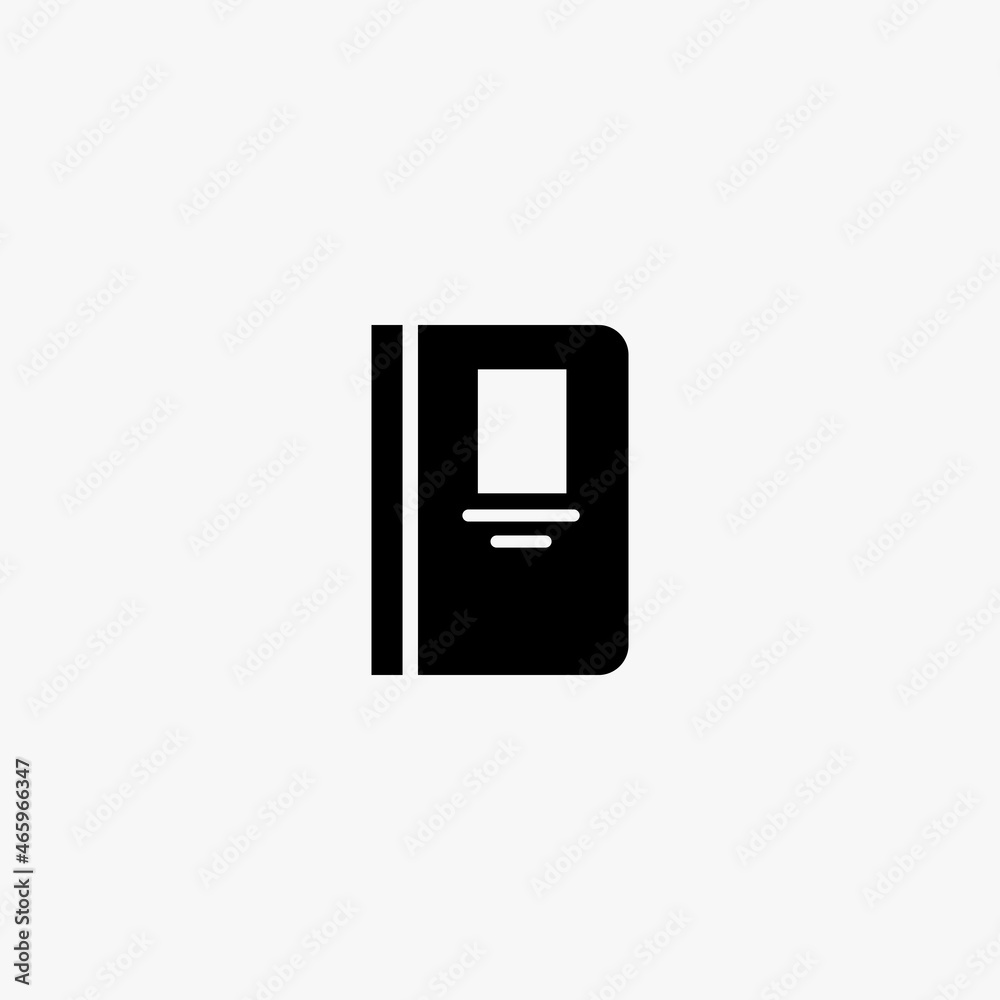 book icon. book vector icon on white background book icon. book vector icon on white background