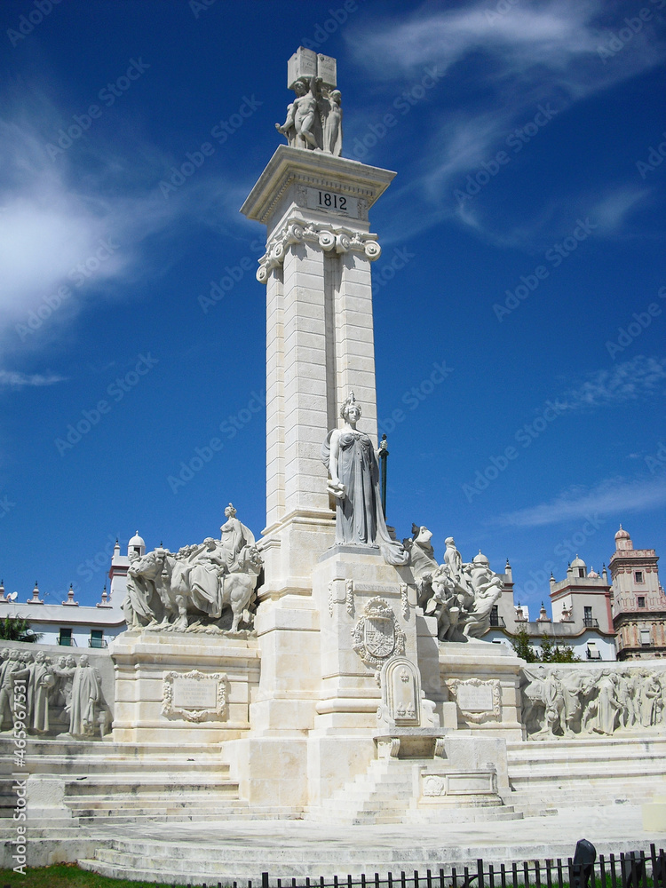 Cádiz (Spain). Exterior of the Monument to the Constitution of 1812 in the city of Cádiz