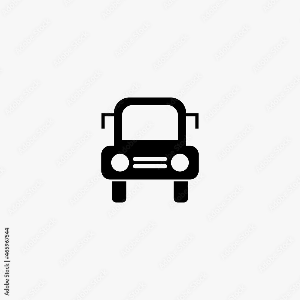 bus icon. bus vector icon on white background bus icon. bus vector icon on white background