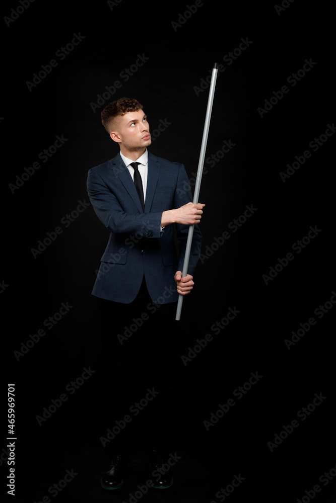Young businessman is showing the word. Your text here Young businessman is showing the word. Your text here