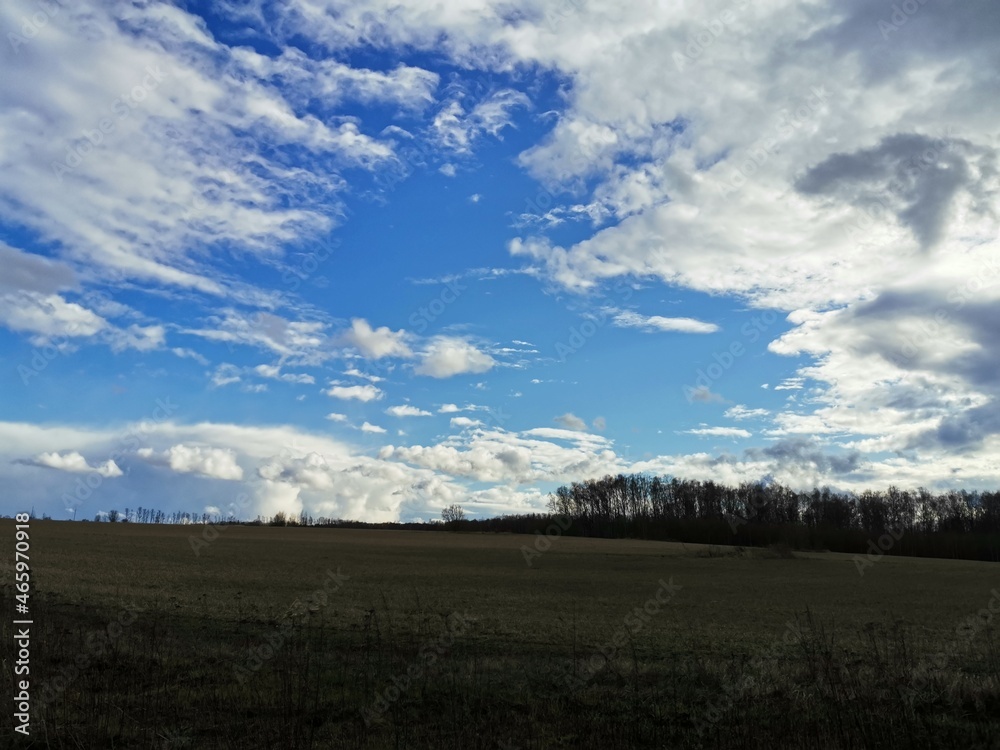 landscape with clouds