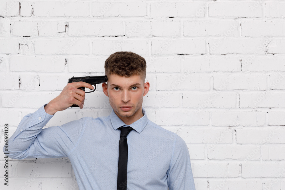 Young businessman is showing the word. Your text here Young businessman is showing the word. Your text here