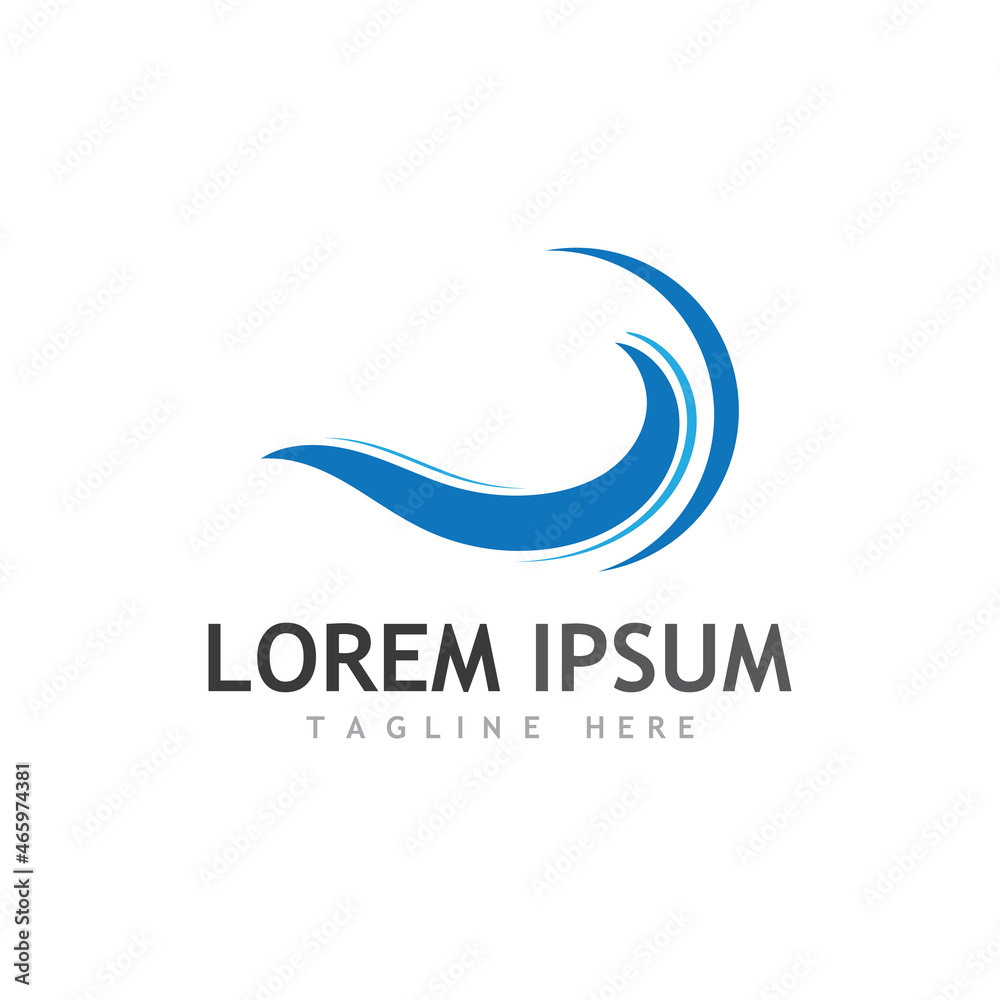 Water wave icon vector Water wave icon vector